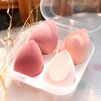 4/8pcs Makeup Blender Cosmetic Puff Makeup Sponge with Storage Box Foundation Powder Sponge Beauty Tool Women Make Up